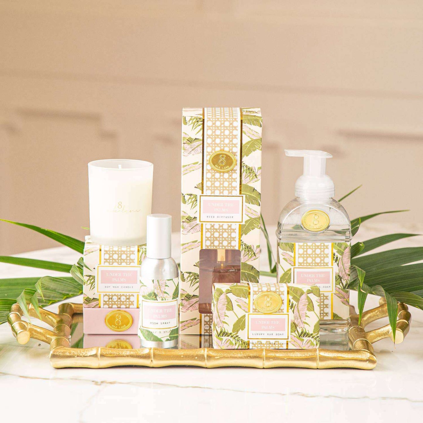 Under the Palms 5.6oz Soy Wax Candle - Jennie Dots