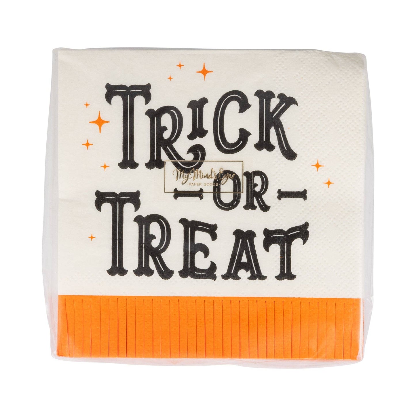 Vintage Trick or Treat Cocktail Napkin - Jennie Dots
