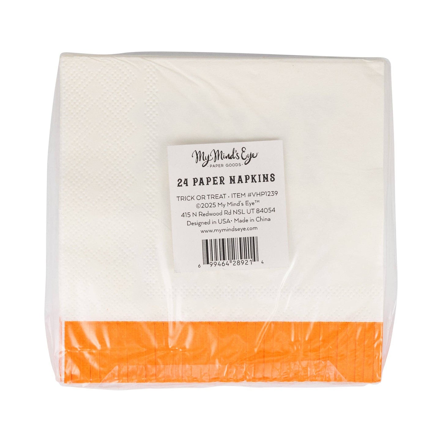 Vintage Trick or Treat Cocktail Napkin - Jennie Dots