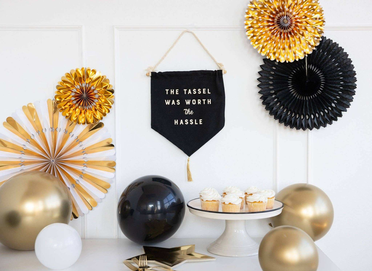 Worth the Hassle Canvas Banner - Jennie Dots