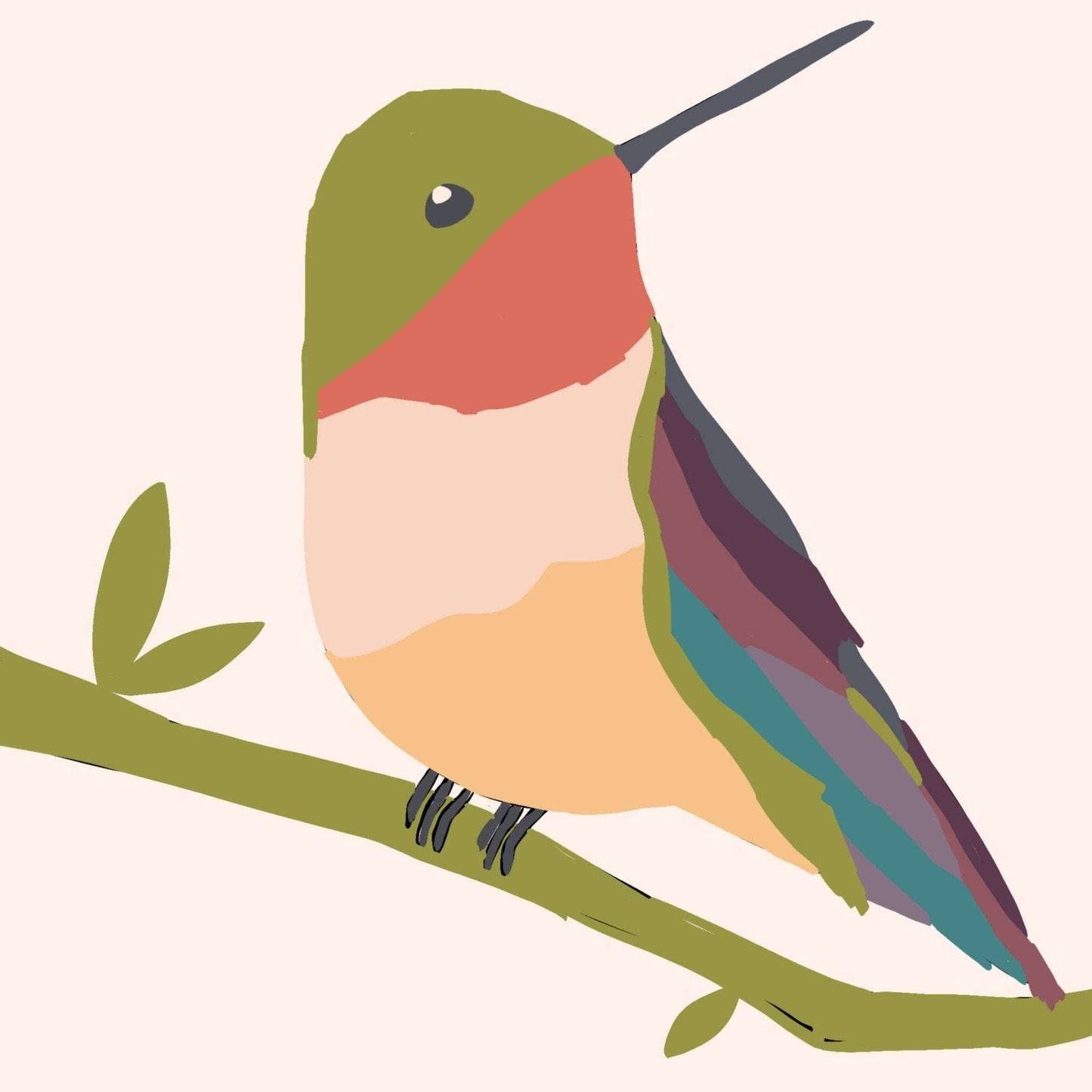 Paint by Number Kit featuring a colorful bird design for mindfulness and creativity.