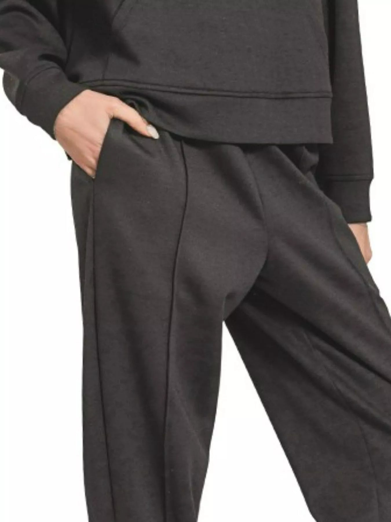 Zenana Scuba Half Zip Sweatshirt and Joggers Set - Jennie Dots