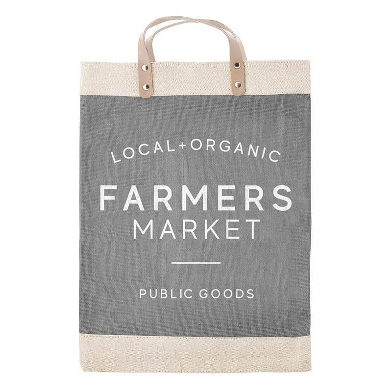 Stylish tote bag featuring farmers market design, perfect for carrying local produces and essentials. Tote bags collection.