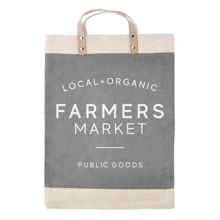Stylish tote bag featuring farmers market design, perfect for carrying local produces and essentials. Tote bags collection.