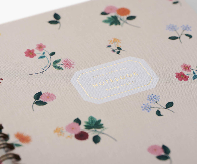 Rifle Paper Co. - Ditsy Dahlia Spiral Notebook