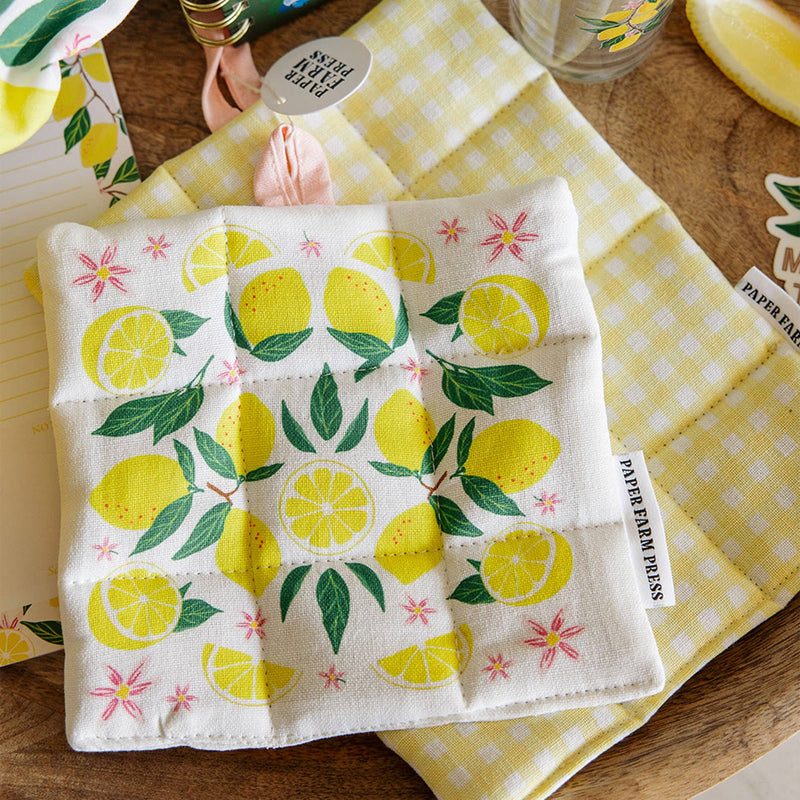 Paper Farm Press - Lemon Grove Pot Holder Set