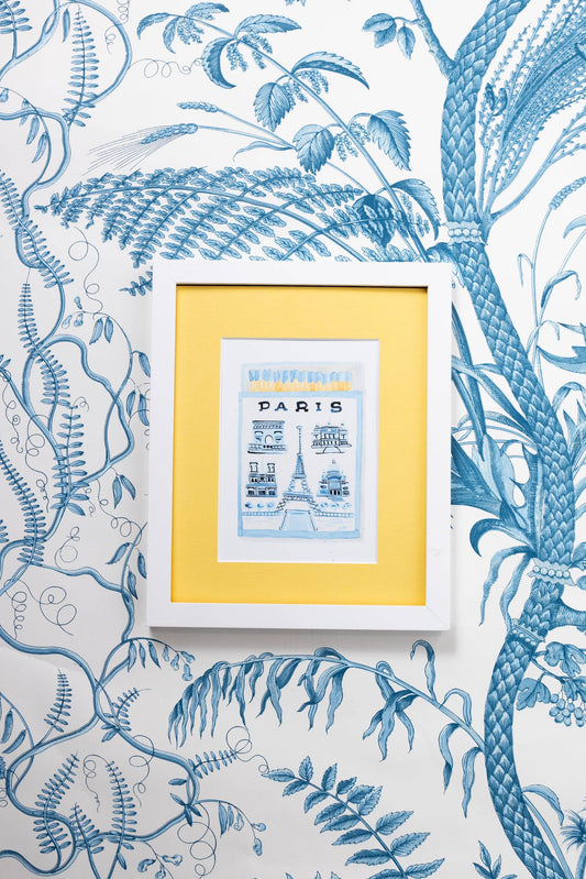 Furbish Studio - Paris Matchbook Art Print