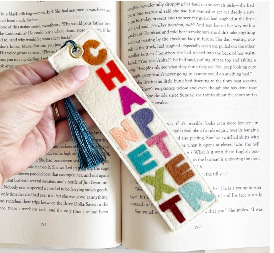 Milo & Mollie - Next Chapter Felt Bookmark