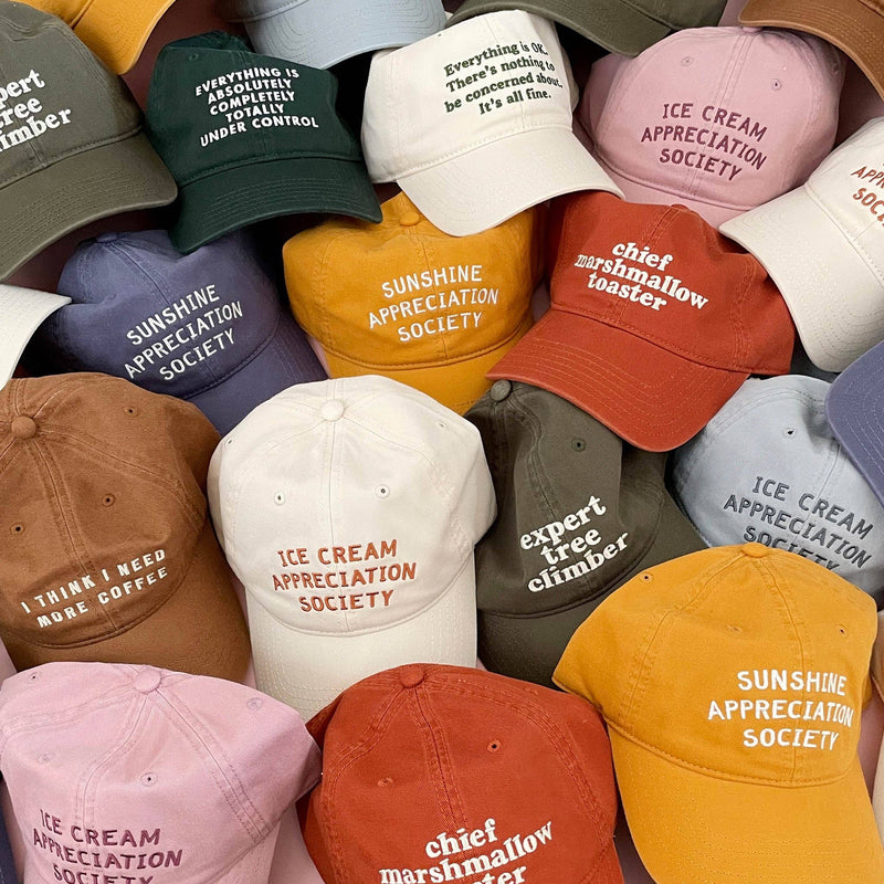 Alphabet Bags - I Think I Need More Coffee - Cotton Baseball Cap