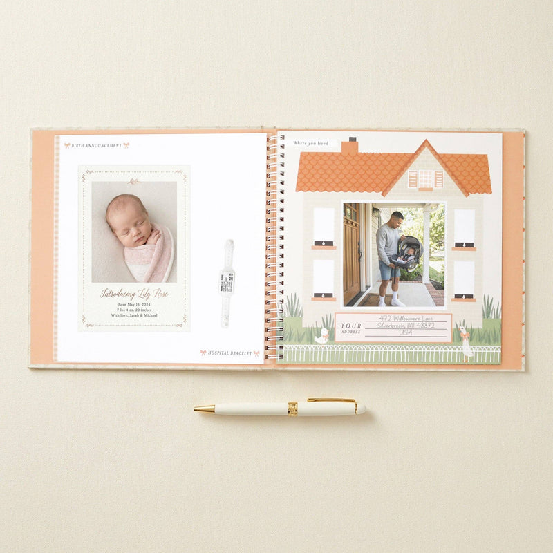 Lucy Darling - Cottage Garden First Year Baby Memory Book