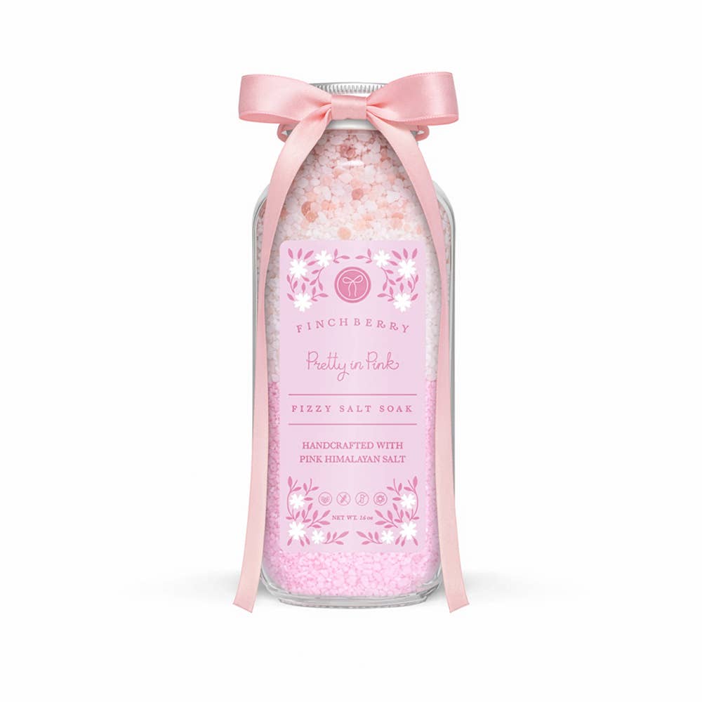 FinchBerry - Pretty in Pink Fizzy Salt Softening Bath Soak