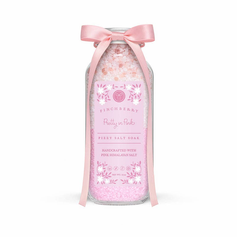 FinchBerry - Pretty in Pink Fizzy Salt Softening Bath Soak