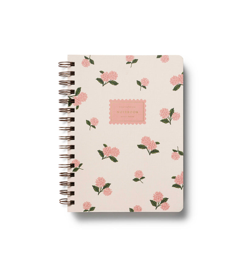 Rifle Paper Co. - Pink Hydrangea Spiral Notebook