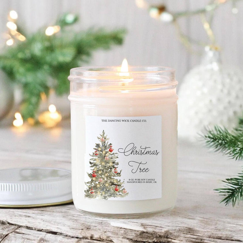 Christmas Tree Holiday Candle - Jennie Dots
