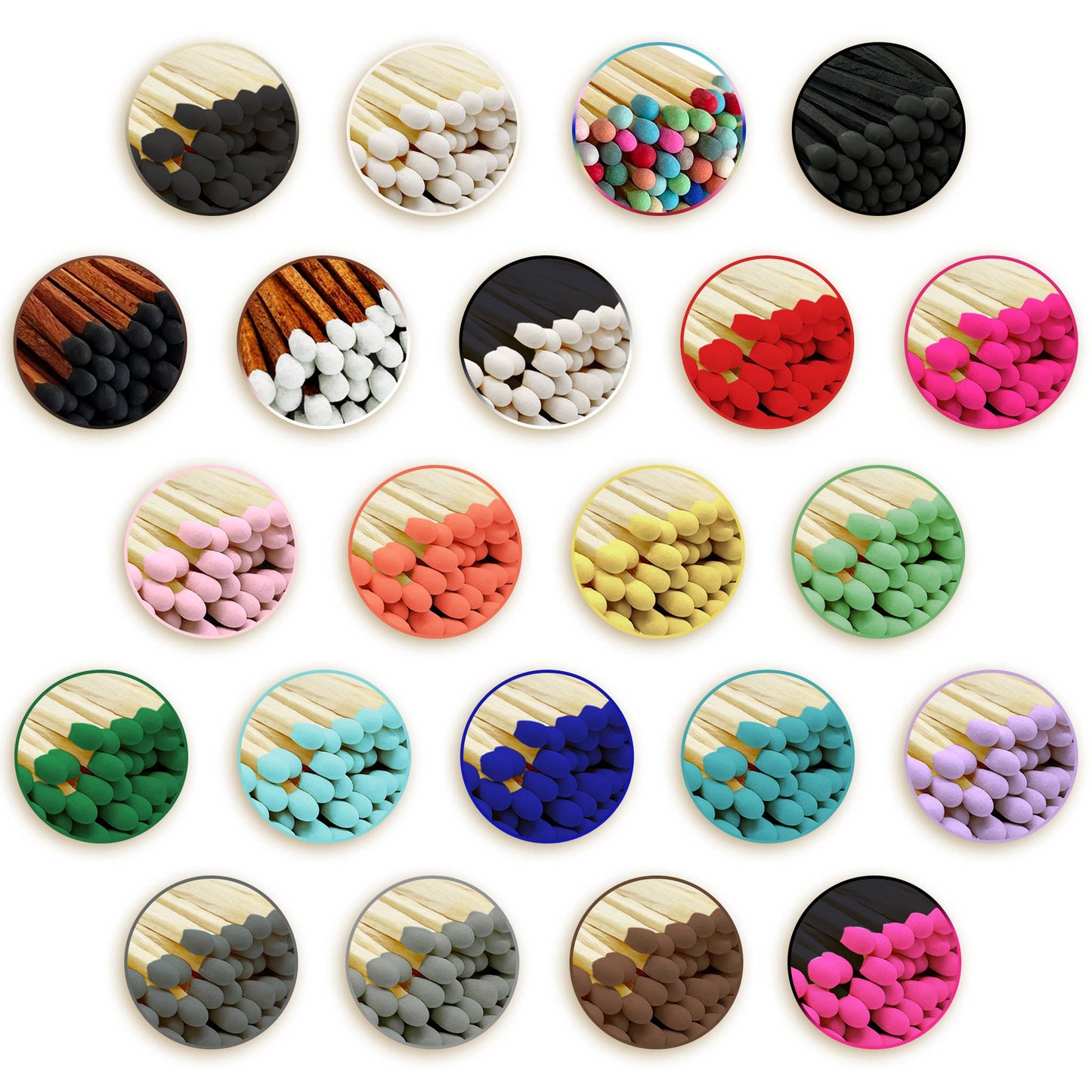 2" Matches + Mini Cloche - Colors of Your Choice + Strikers