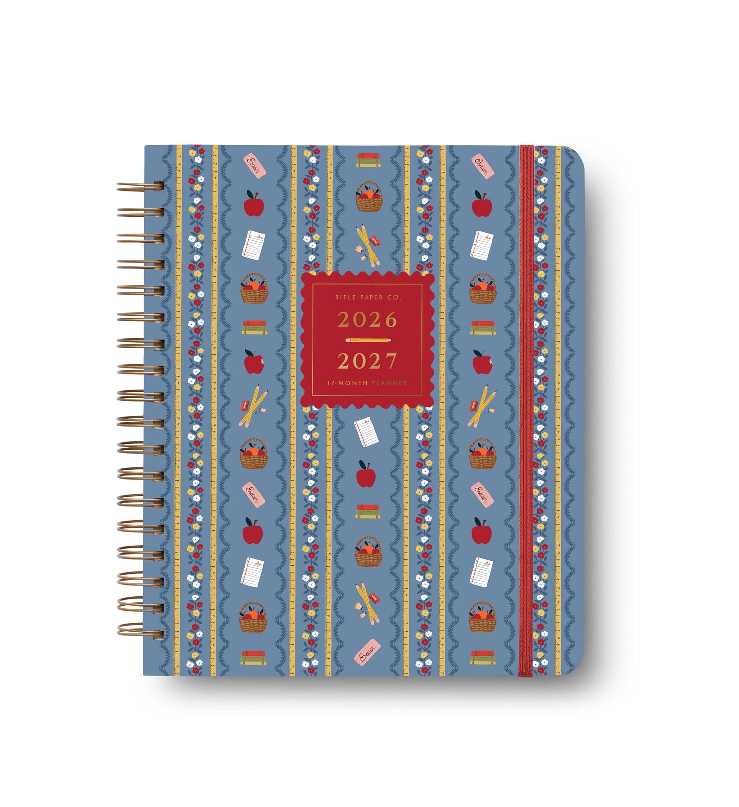 Rifle Paper Co. - 2027 Schoolhouse 17-Month Academic Hardcover Spiral Planner