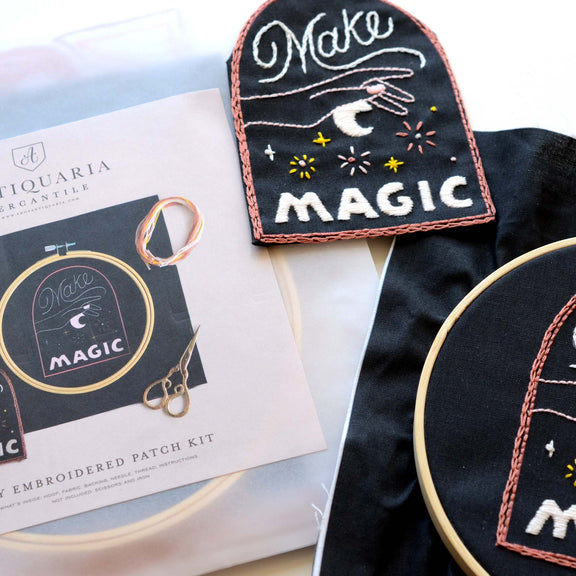 Antiquaria - DIY Kit: Make Magic Embroidery Patch Kit - Jennie Dots