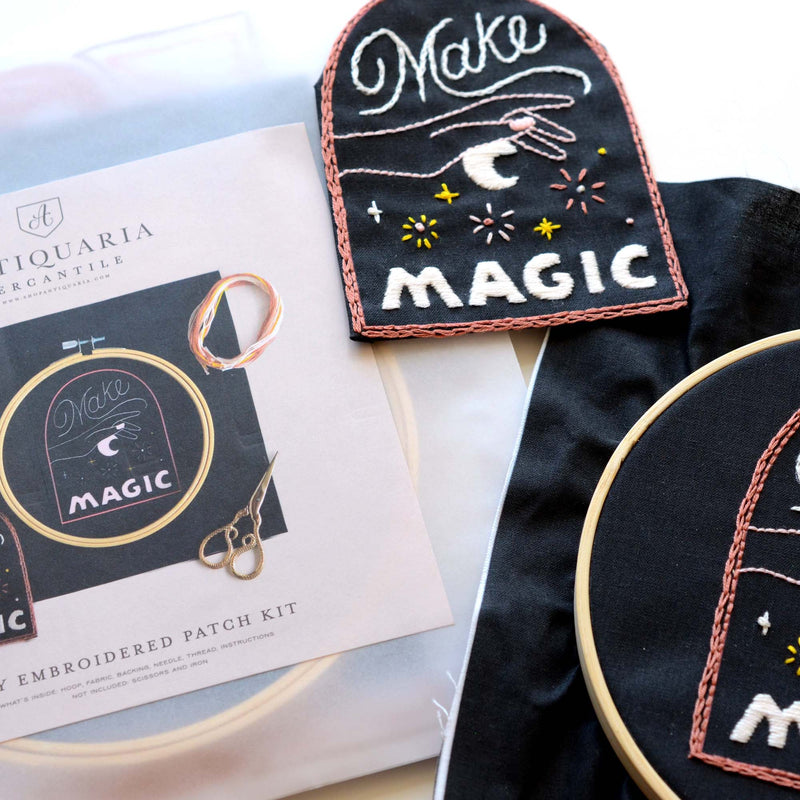 Antiquaria - DIY Kit: Make Magic Embroidery Patch Kit - Jennie Dots