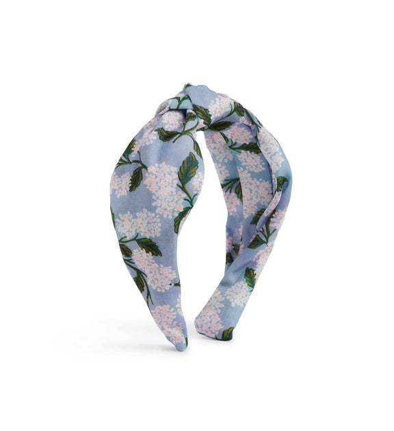 Rifle Paper Co. - Blue Hydrangea Knotted Headband - Jennie Dots