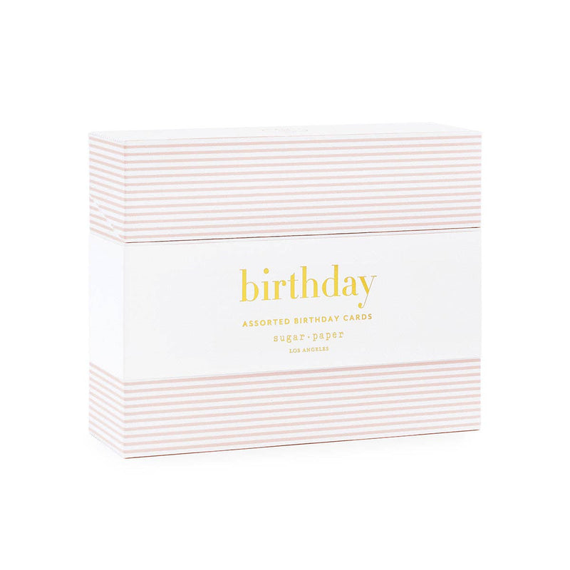 Sugar Paper - Birthday Card Box | 12 Assorted Birthday Cards