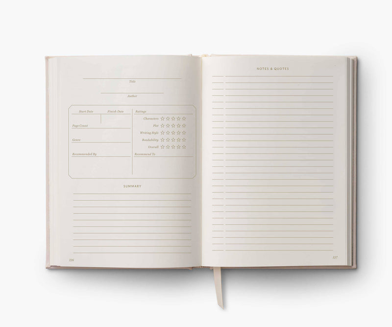 Rifle Paper Co. - Book Club Embroidered Book Journal