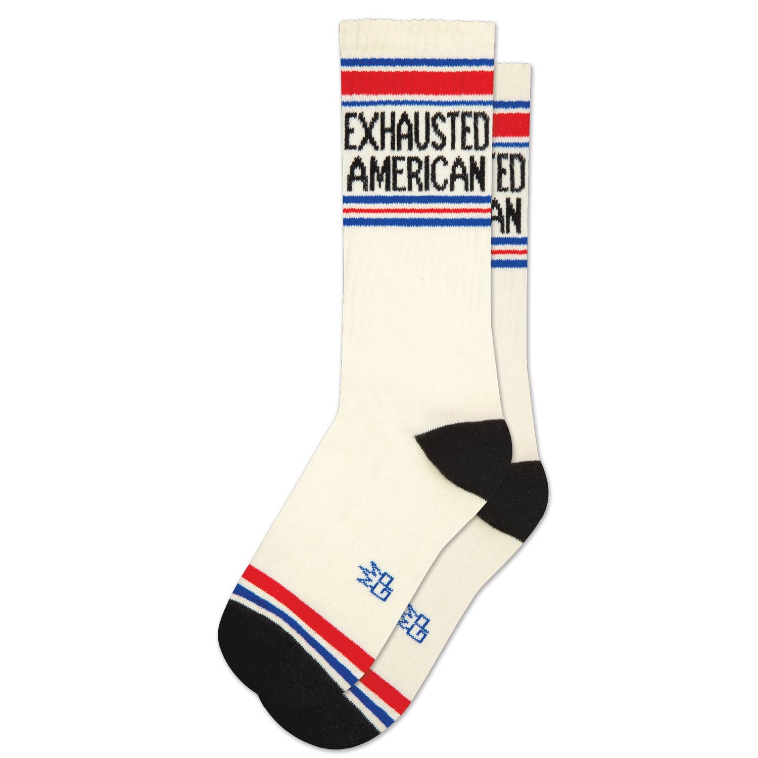 Gumball Poodle - Exhausted American Gym Crew Socks - Jennie Dots