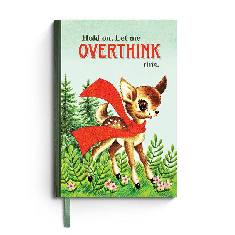 Bad Betty Greeting Co. - Hold On. Let Me Overthink This. - Funny Vintage Notebook