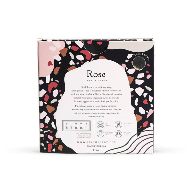 Rose Terrazzo  Vegan-Friendly Gluten-Free Boxed Soap - Jennie Dots 
