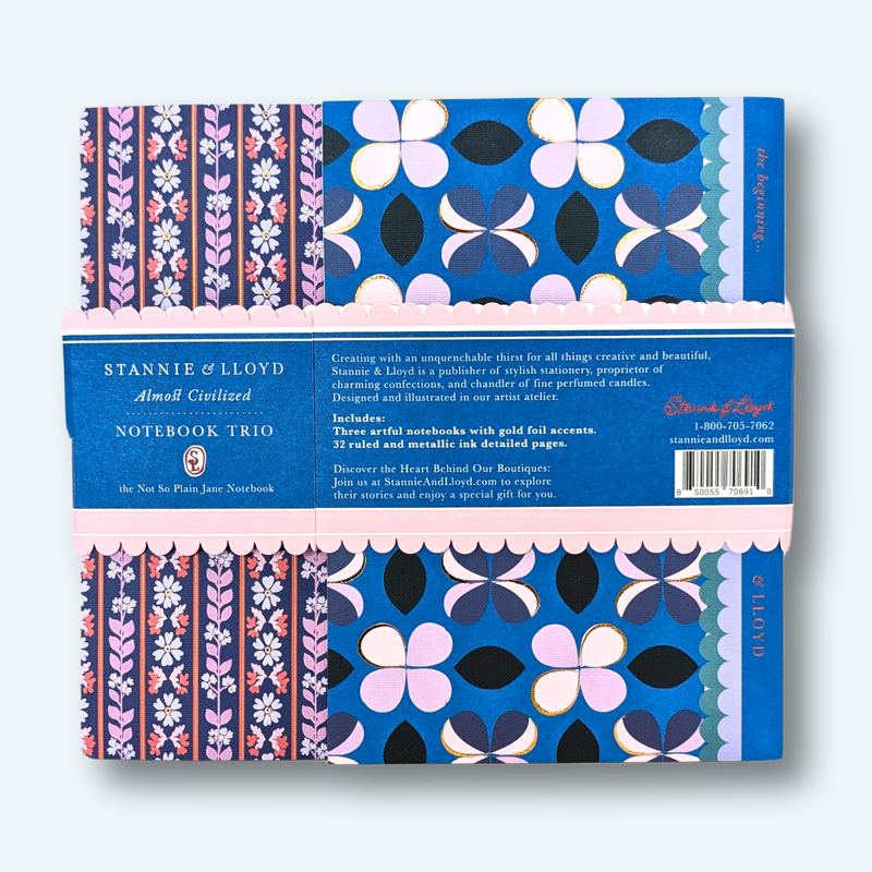 Stannie & Lloyd - Notebook Trio - Modern Toile