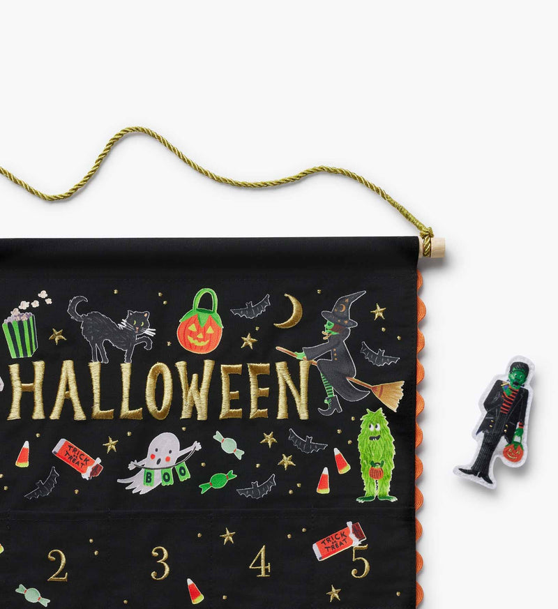 Rifle Paper Co. - Halloween Parade Embroidered Hanging Countdown Calendar