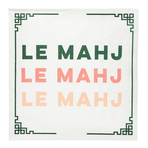 Santa Barbara Design Studio by Creative Brands - Ceramic Napkin Tray + Napkins - Le Mahj - Jennie Dots