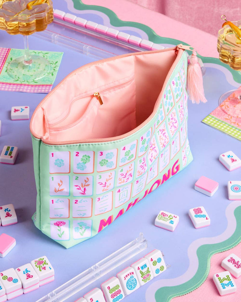 xo, Fetti - Mahjong Tile Bag - Nylon Zipper Bag