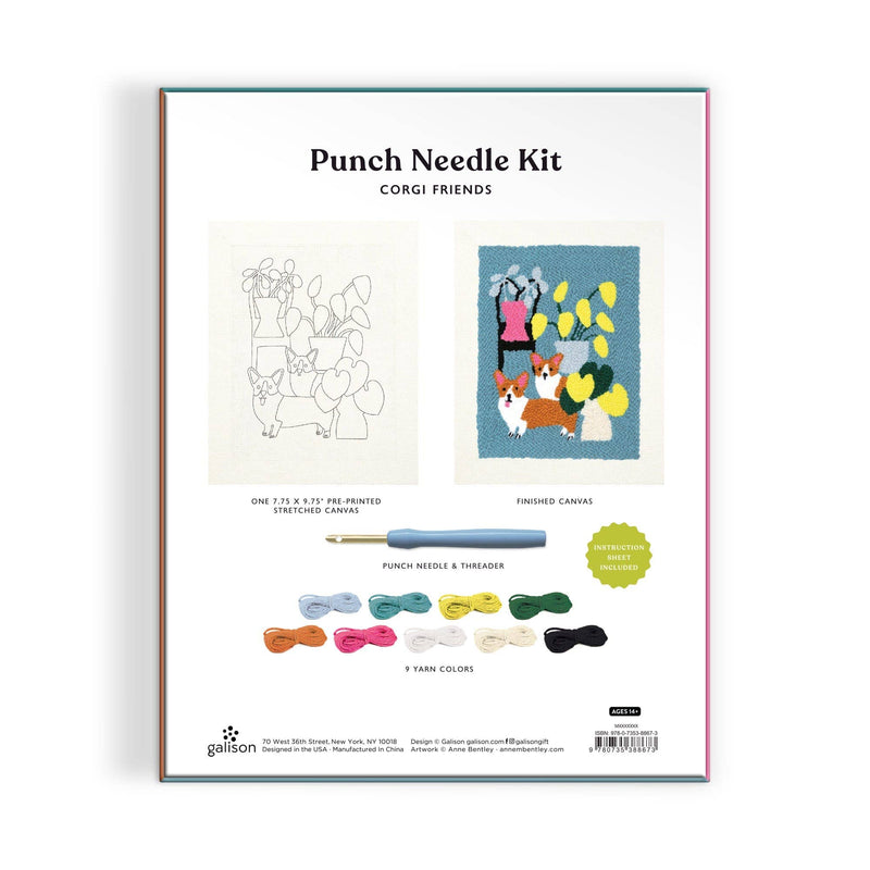 Chronicle Books - Corgi Friends Punch Needle Kit