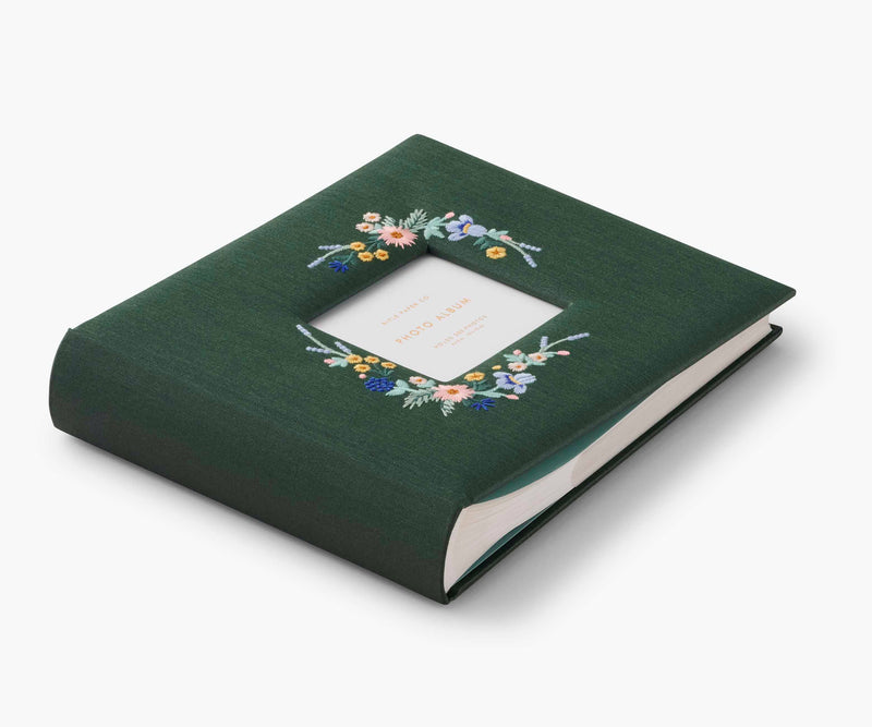 Rifle Paper Co. - Wildwood Embroidered Heirloom Photo Album - Jennie Dots
