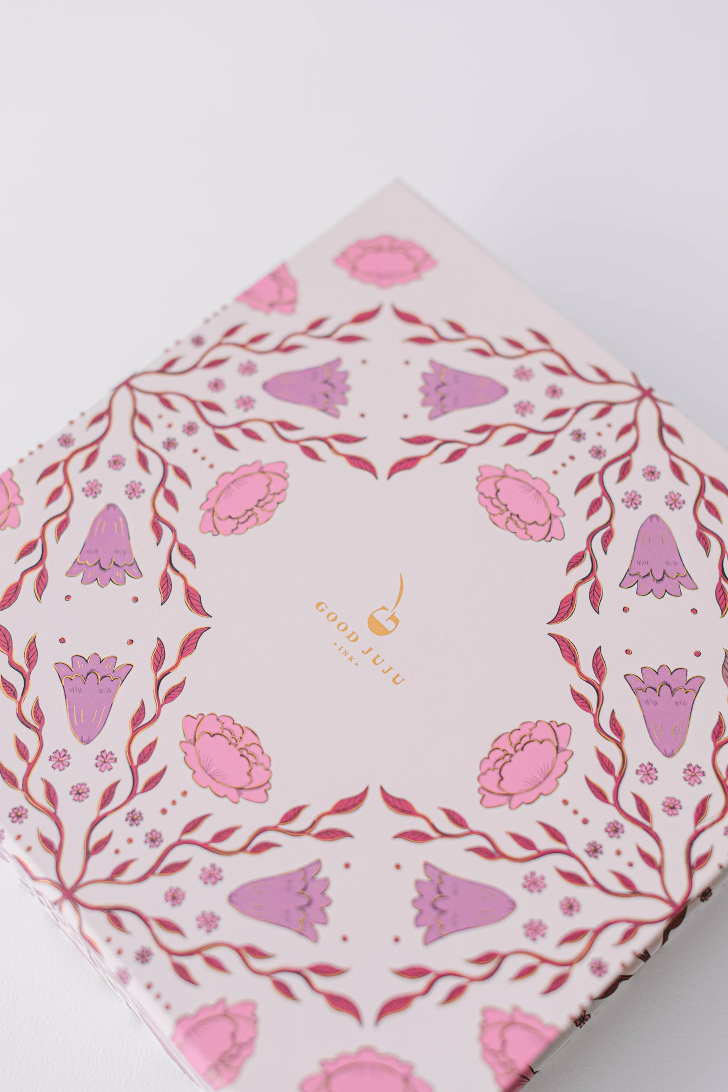 Folk Pattern Luxury Stationery Set - Pink/Purple