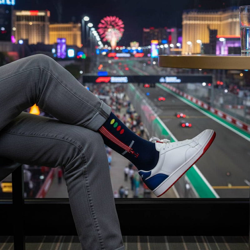Soxfords - "Slipstream" - F1 Racing Themed Fine Men's Socks