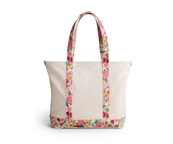 Rifle Paper Co. - Garden Party Canvas Carry All Tote Bag - Jennie Dots