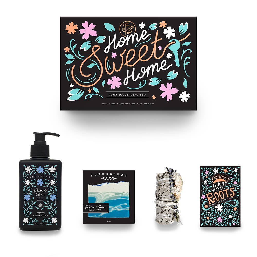 Home Sweet Home 4 Pc Bath & Body Set Gift