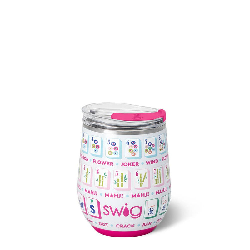Swig Life - Mahjong Tiles Stemless Wine Cup (12oz)