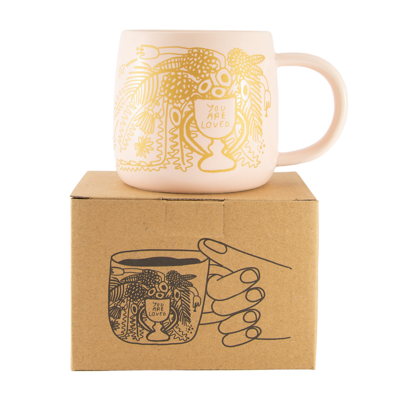 You Are Loved Mug by People I Have Loved - Jennie Dots 