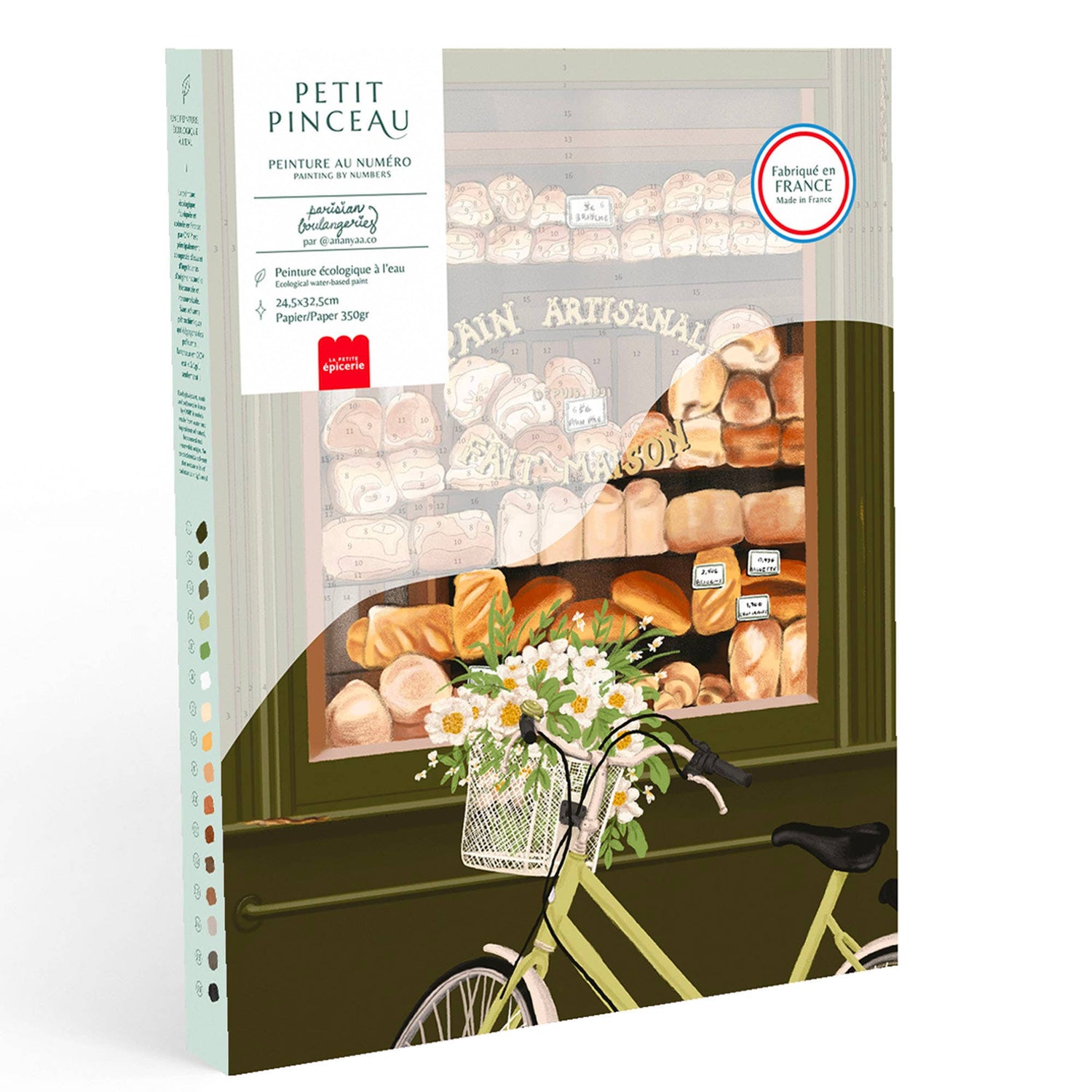 La Petite Épicerie - Number Painting Kit - Parisian Boulangeries by Ananya Bhanda