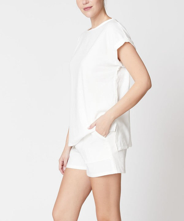 Bamboo & Linen Short Set