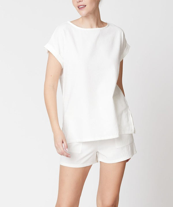 Bamboo & Linen Short Set