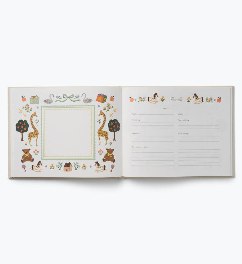Rifle Paper Co. - Storybook Embroidered Baby Book