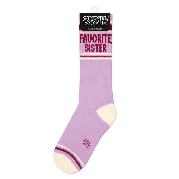 Gumball Poodle - Favorite Sister Gym Crew Socks - Jennie Dots 