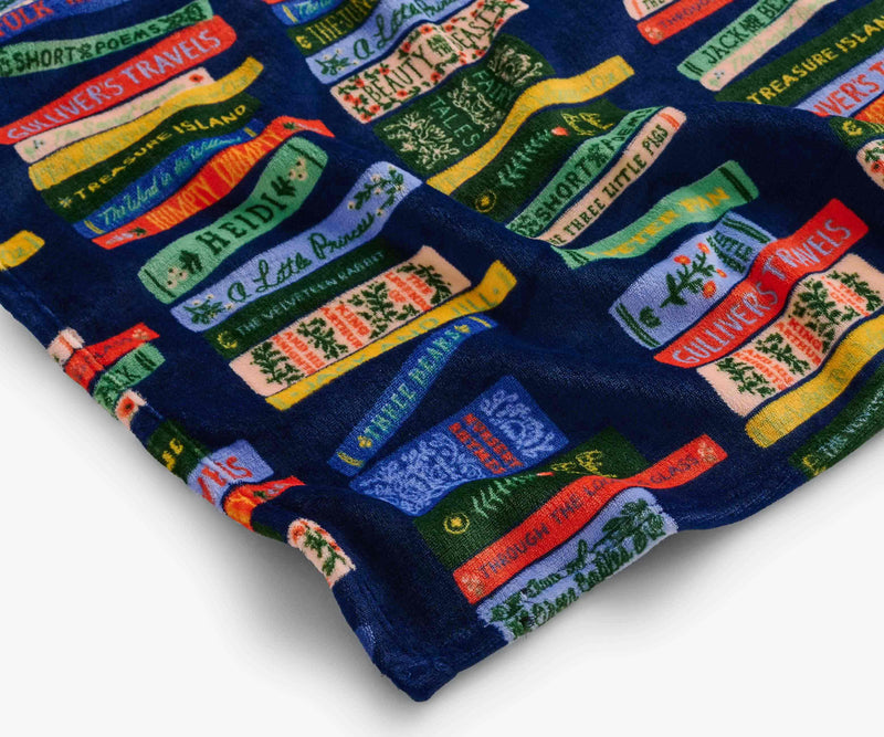 Rifle Paper Co. - Bookshelf Fleece Blanket