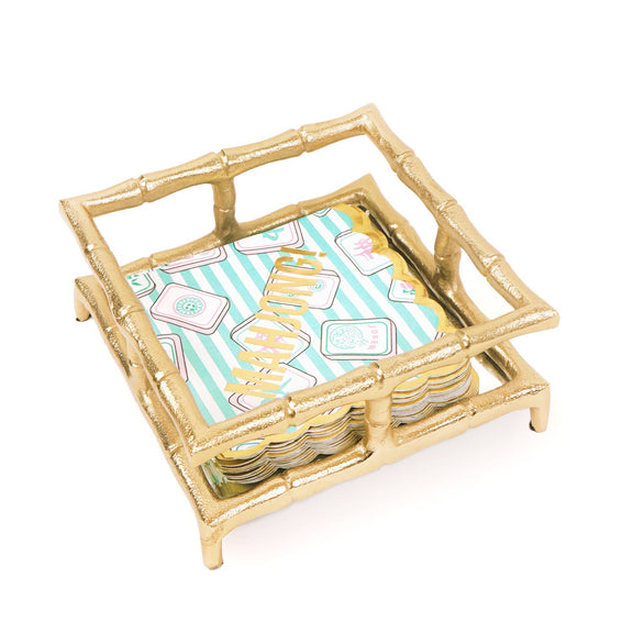 Mahjong Stripe Paper Beverage Napkins - Jennie Dots 