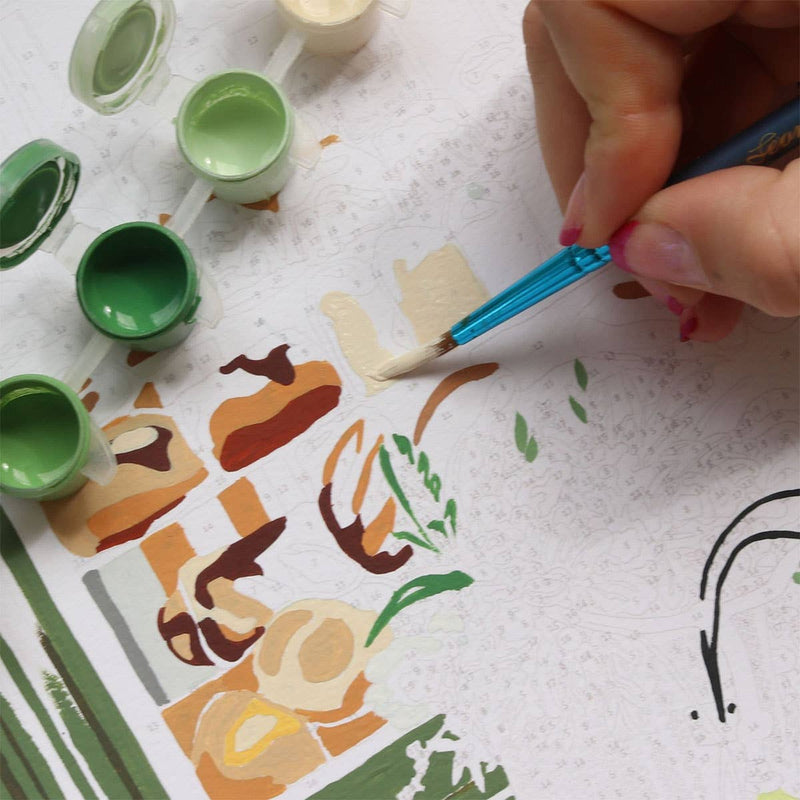 La Petite Épicerie - Number Painting Kit - Parisian Boulangeries by Ananya Bhanda - Jennie Dots 