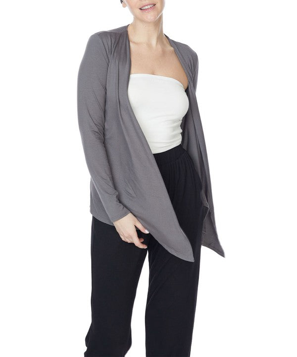 Studio Ko Simple Tie Front Cardigan