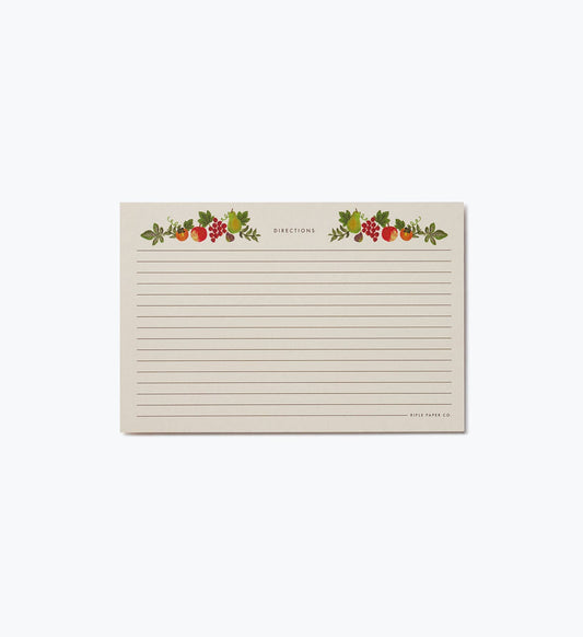 Rifle Paper Co. - Pack of 12 Harvest Recipe Cards